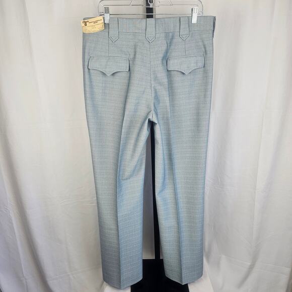 Vintage Circle S Western Suit 42R Shiloh Pearl Blue Poly USA Made - Picture 12 of 13